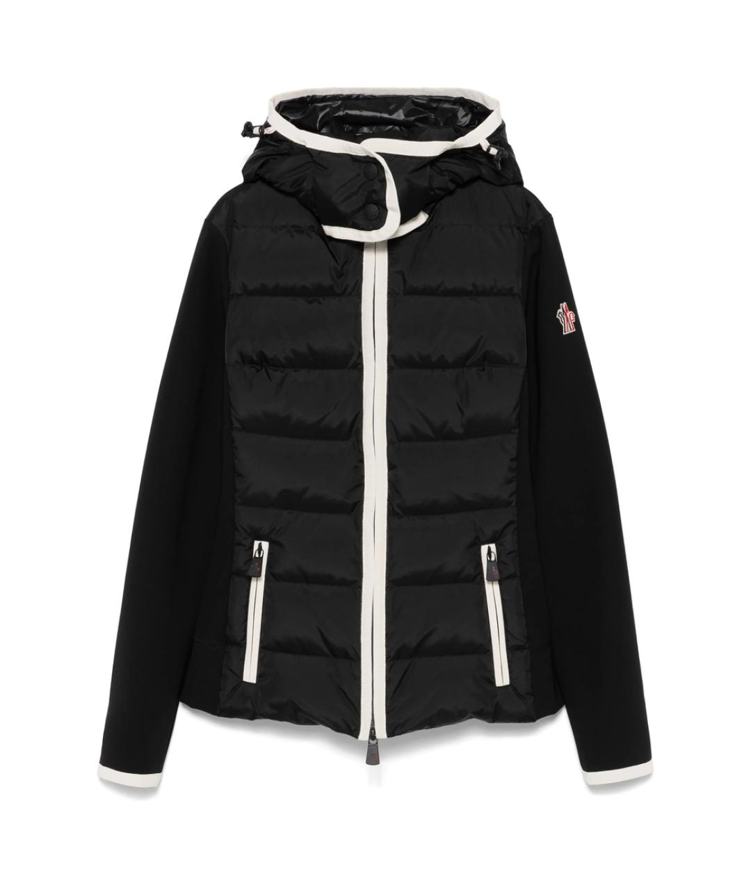 MONCLER GRENOBLE Черная полиэстеровая куртка, фото 1