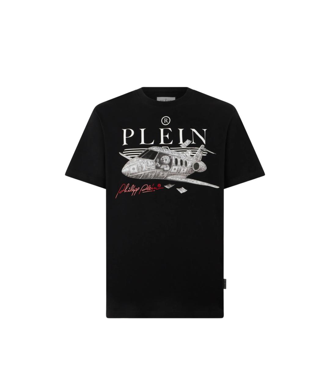 PHILIPP PLEIN Черная хлопковая футболка, фото 1