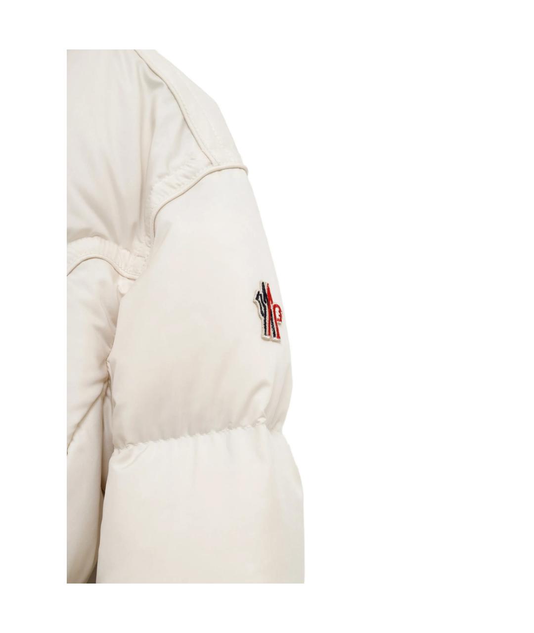 MONCLER GRENOBLE Бежевый полиэстеровый пуховик, фото 3