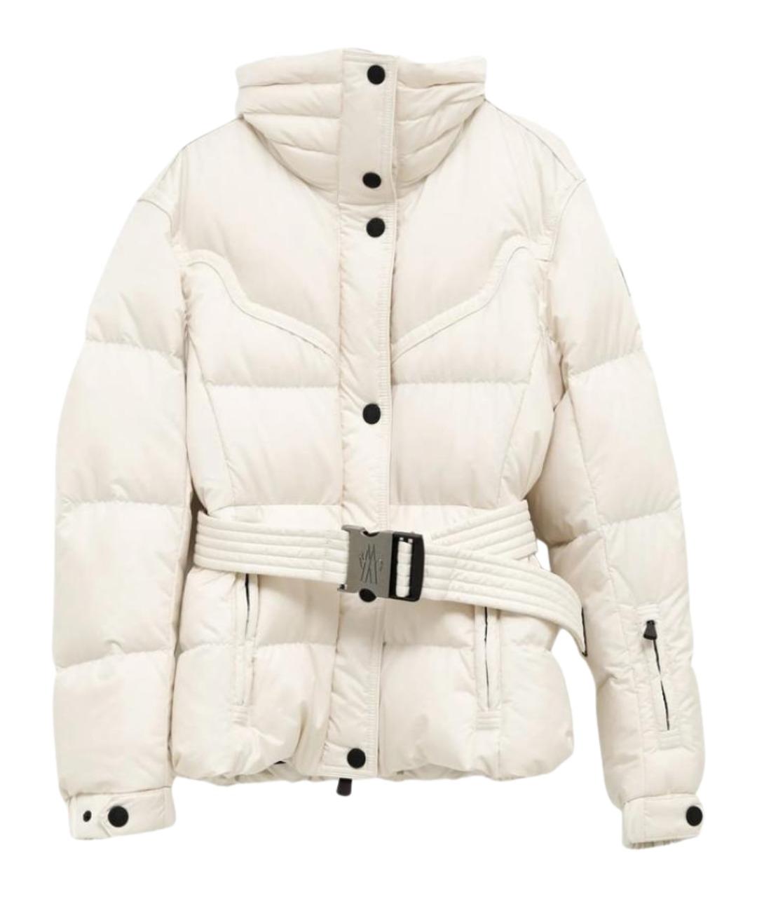 MONCLER GRENOBLE Бежевый полиэстеровый пуховик, фото 1