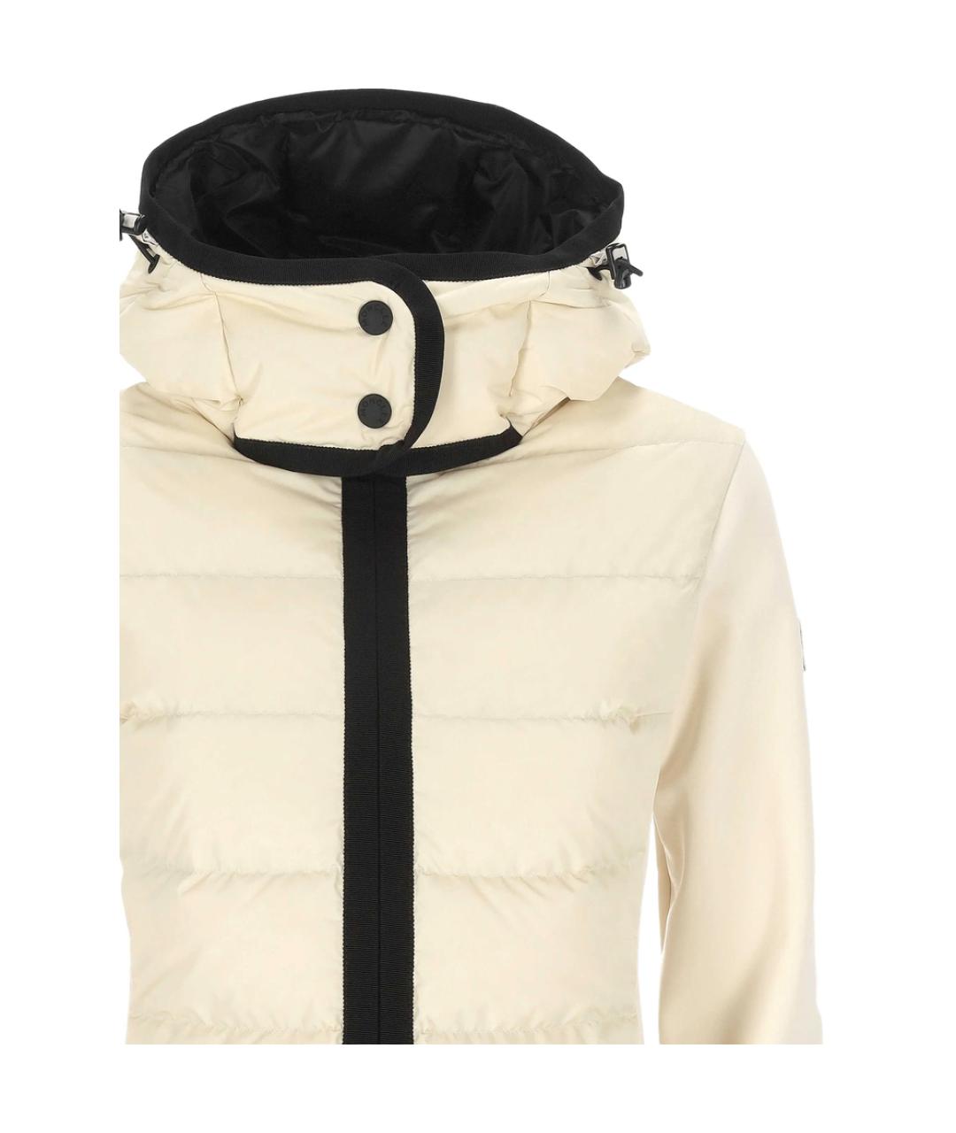 MONCLER GRENOBLE Бежевая полиамидовая куртка, фото 2