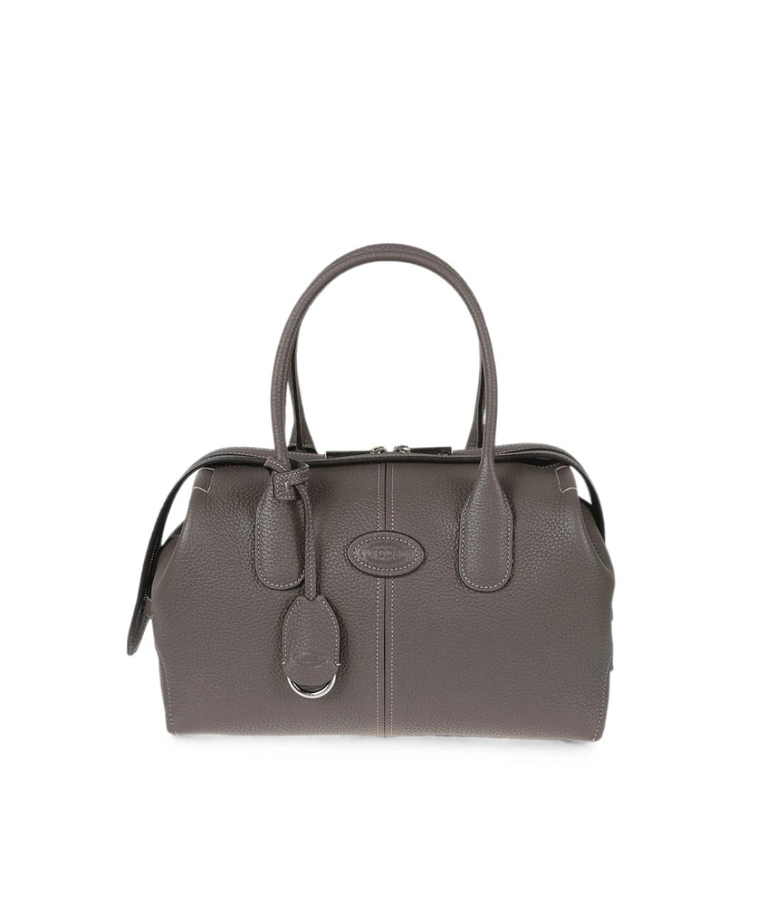 TOD'S Коричневая кожаная сумка тоут, фото 4