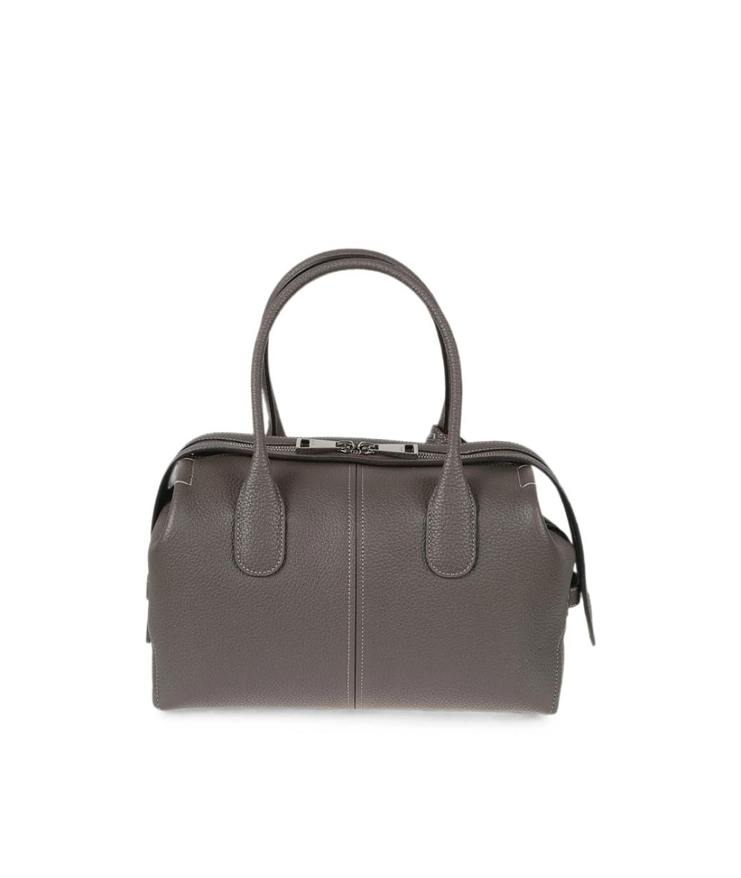 TOD'S Коричневая кожаная сумка тоут, фото 3