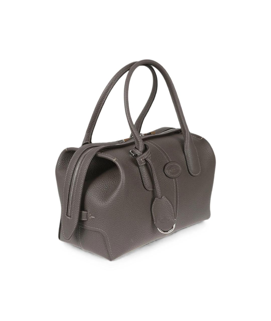 TOD'S Коричневая кожаная сумка тоут, фото 2