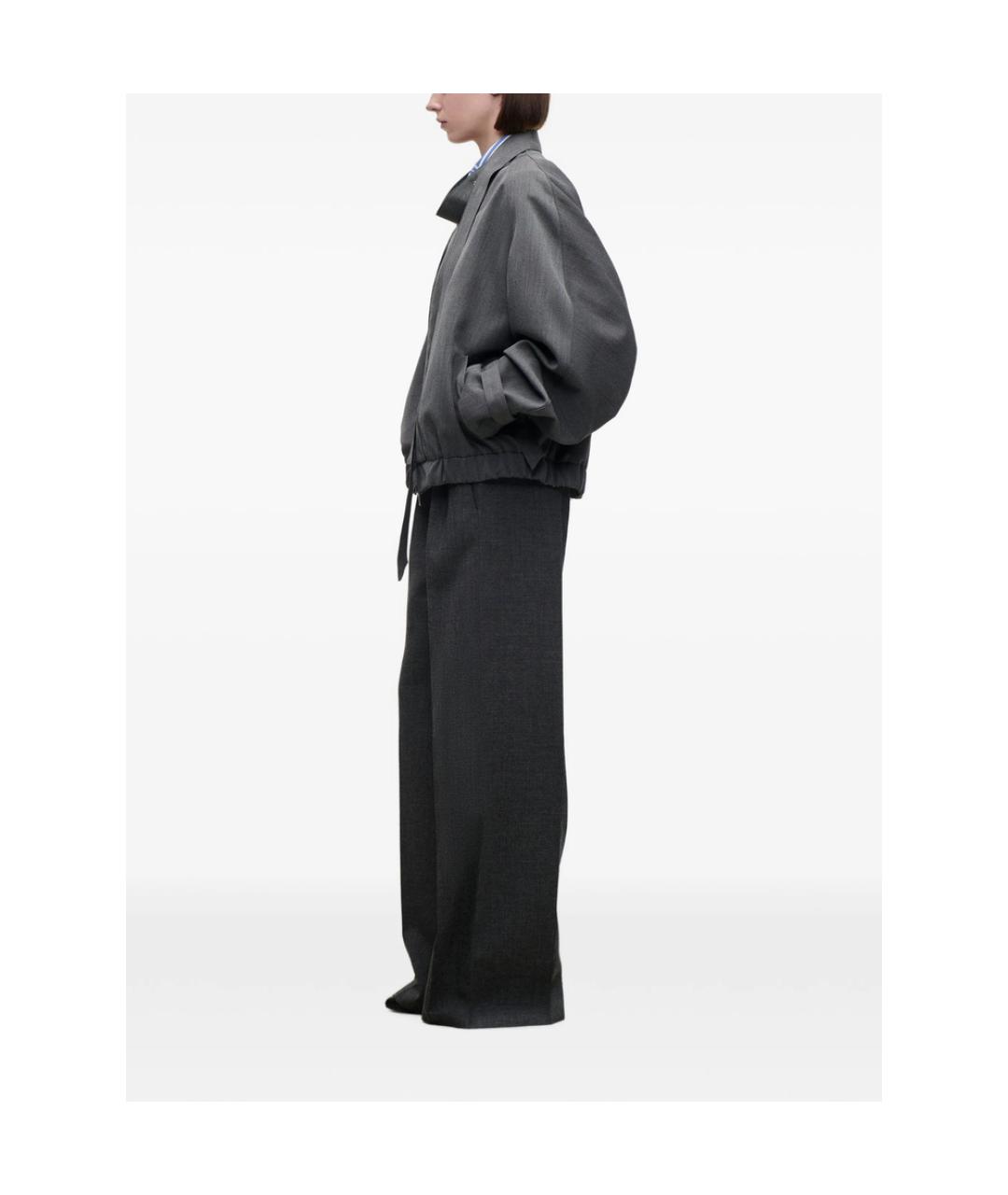 VICTORIA BECKHAM Серая шерстяная куртка, фото 4