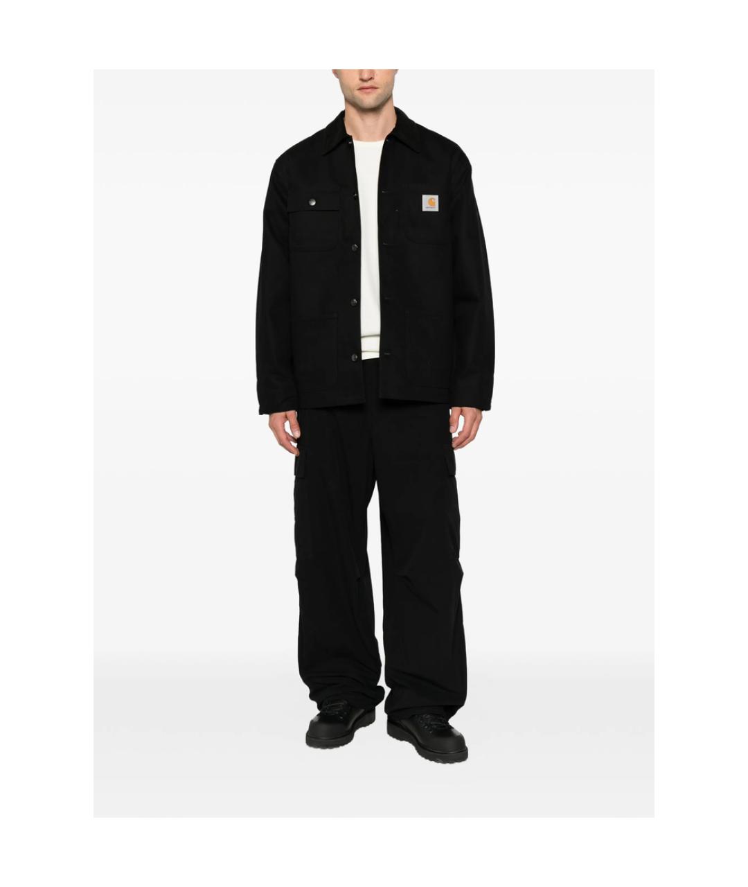 CARHARTT Черные хлопковые повседневные брюки, фото 4