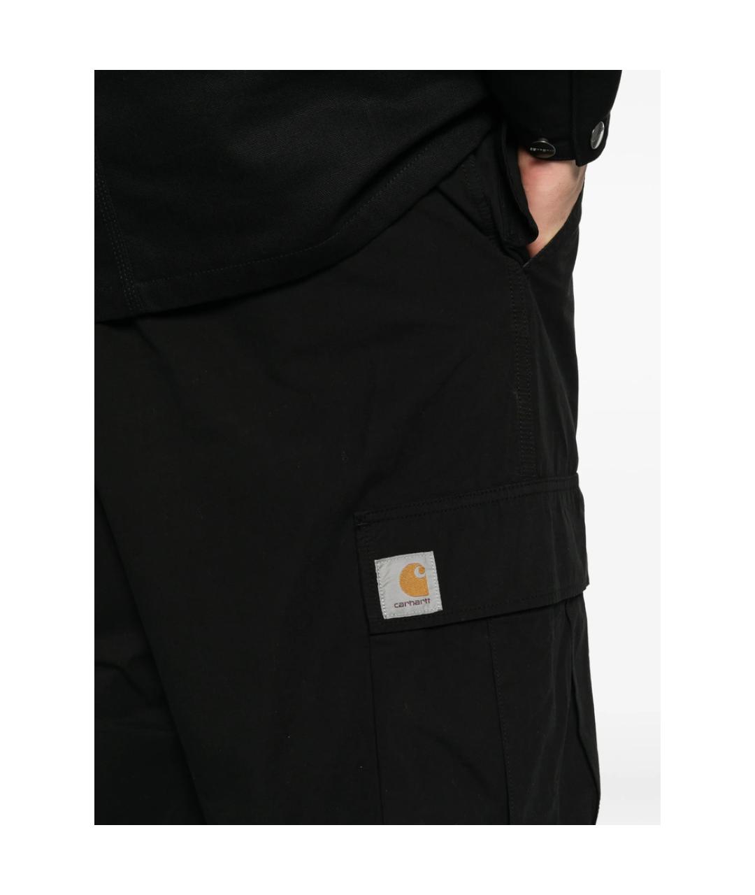 CARHARTT Черные хлопковые повседневные брюки, фото 3