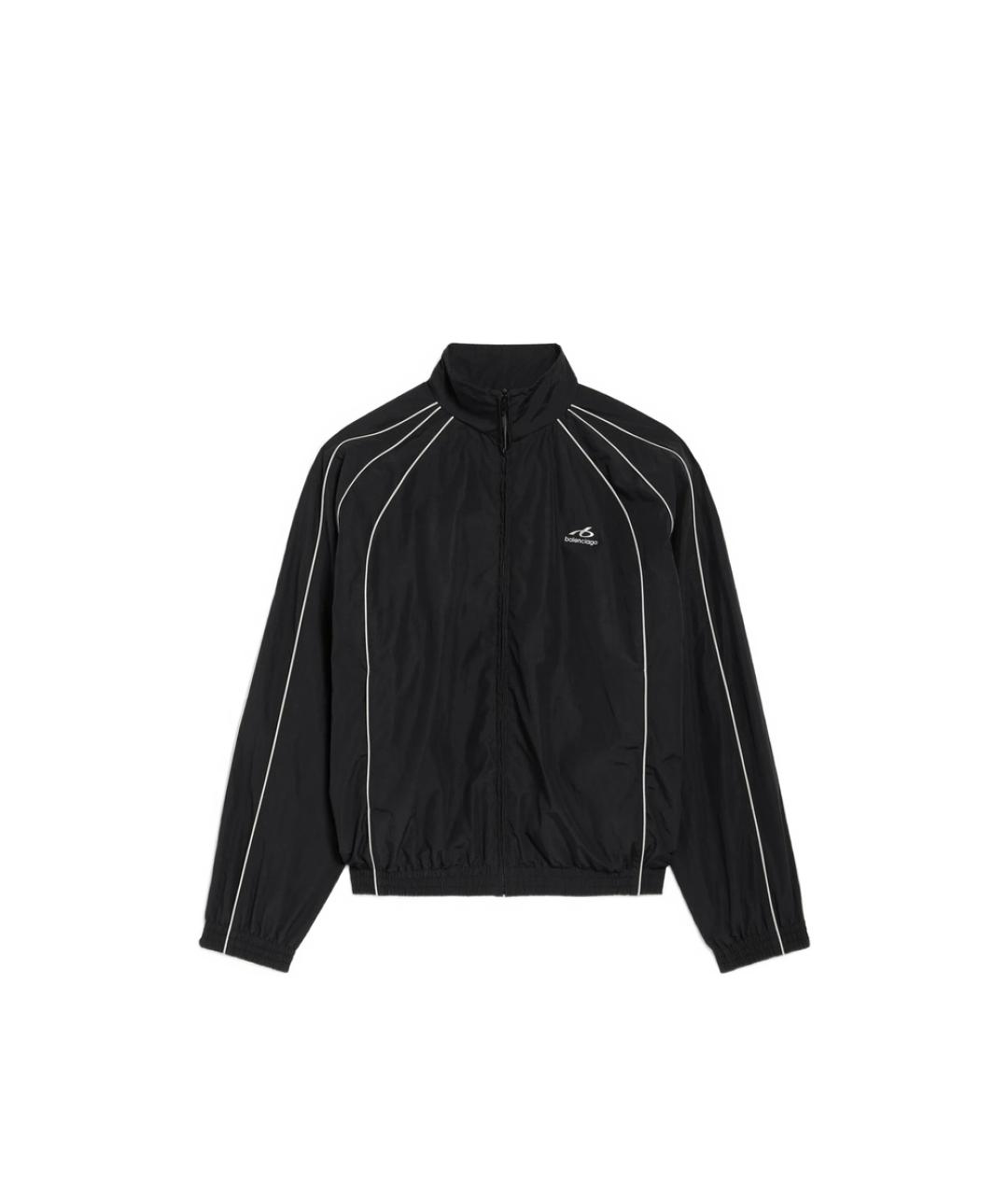 BALENCIAGA Черная полиэстеровая куртка, фото 4
