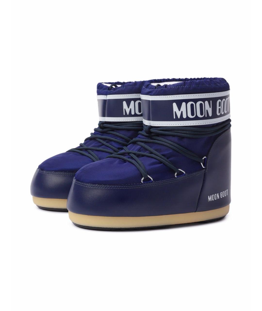 MOON BOOT Темно-синие высокие ботинки, фото 2