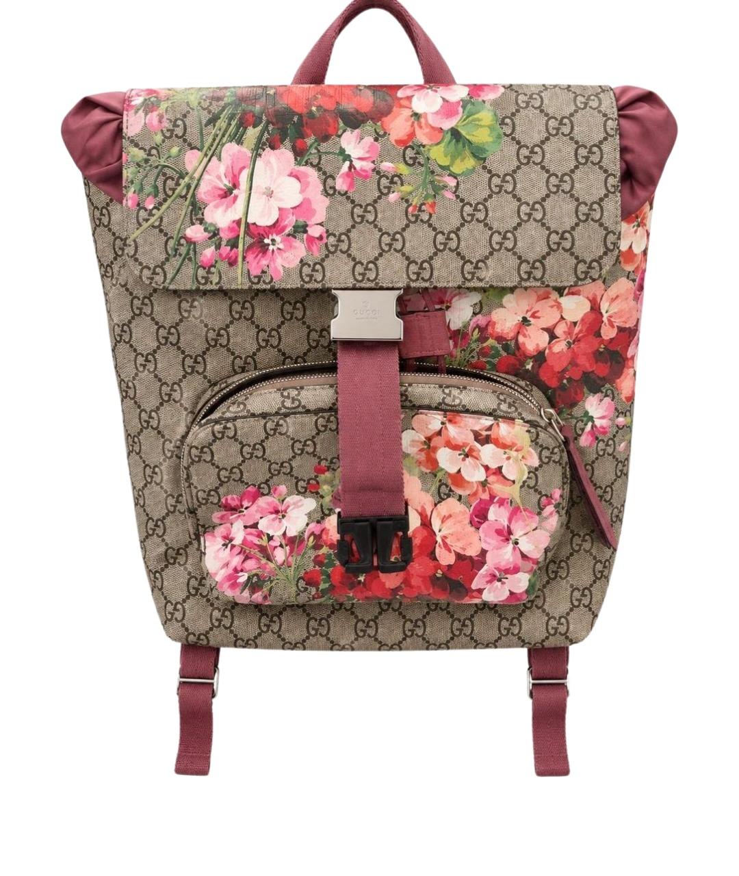 GUCCI Бежевый рюкзак из канвы, фото 1