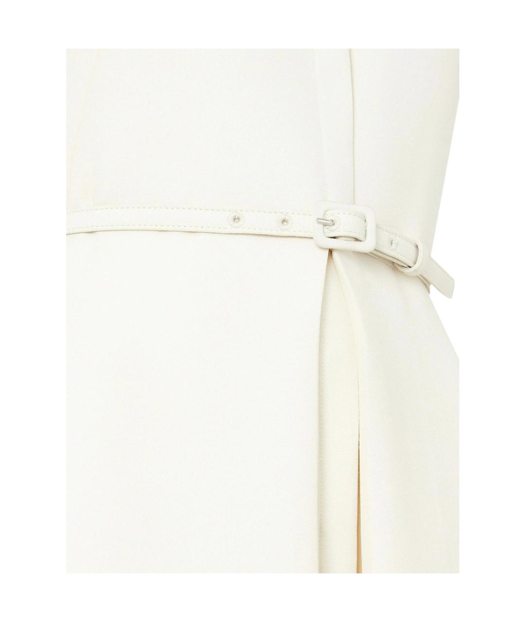 FENDI Белое шерстяное повседневное платье, фото 3