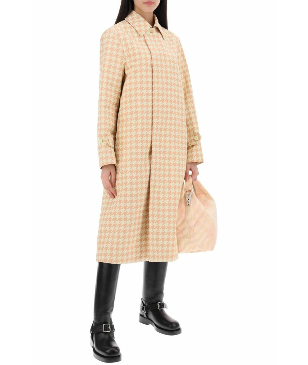 BURBERRY Розовое полиэстеровое пальто, фото 5