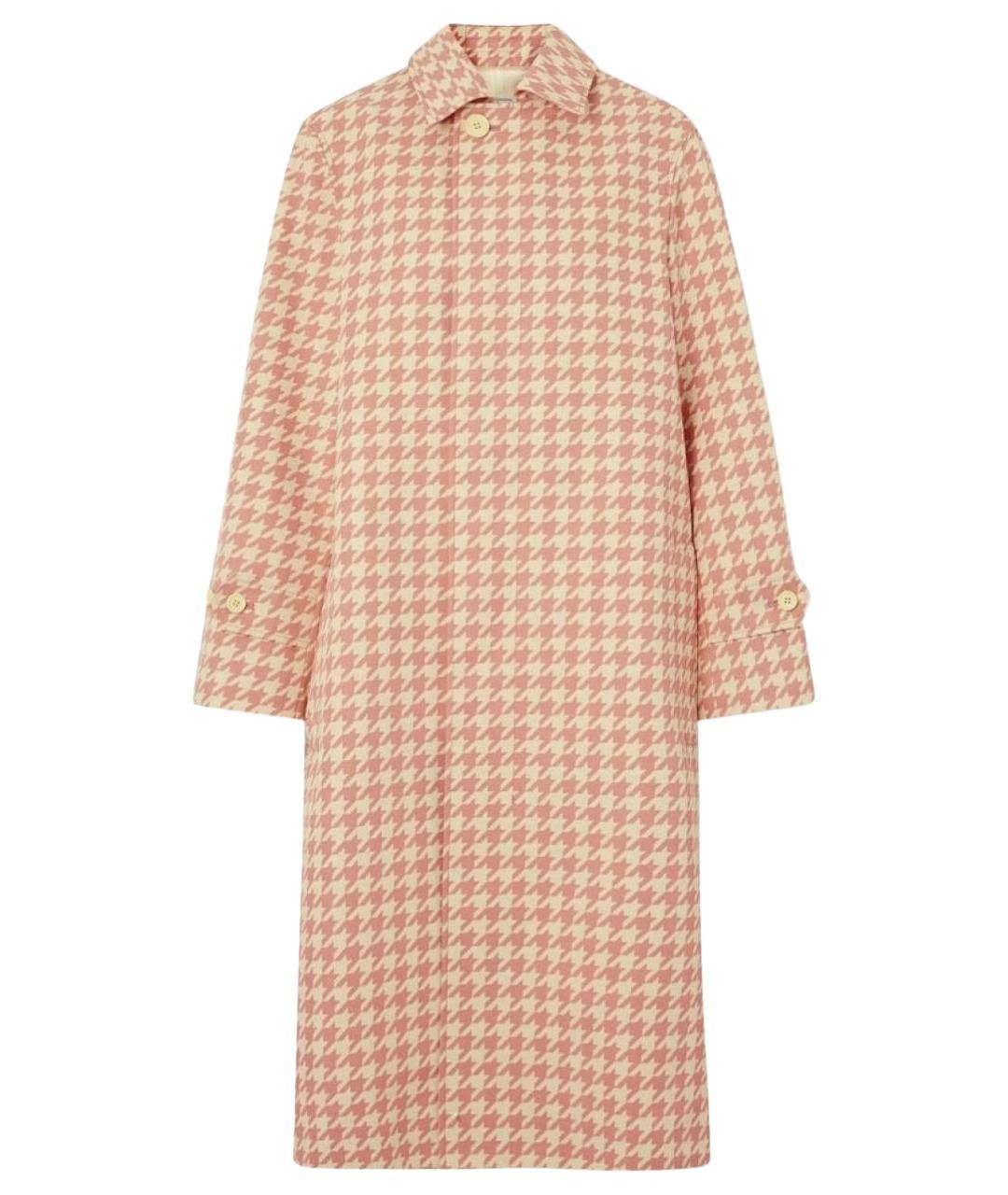 BURBERRY Розовое полиэстеровое пальто, фото 1