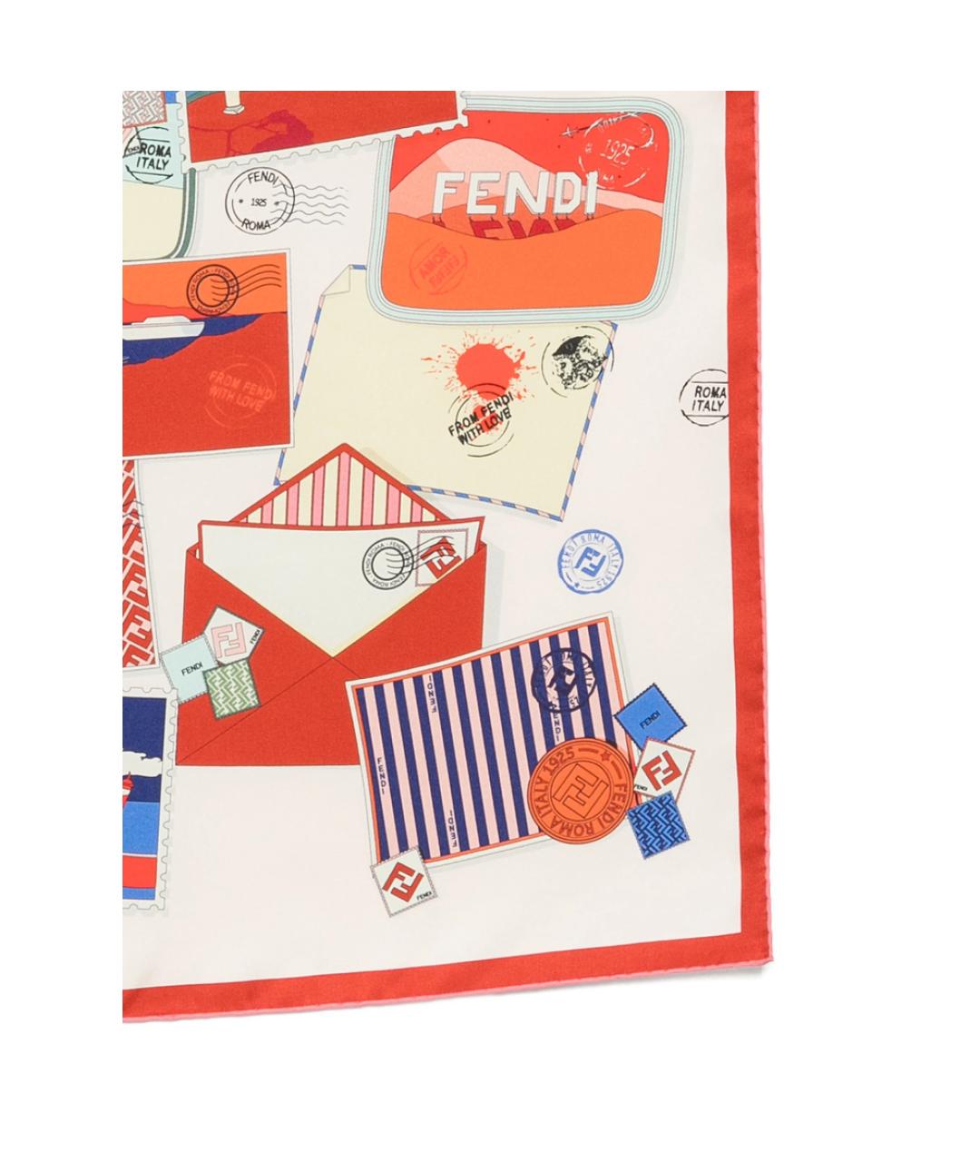 FENDI Мульти шелковый платок, фото 3