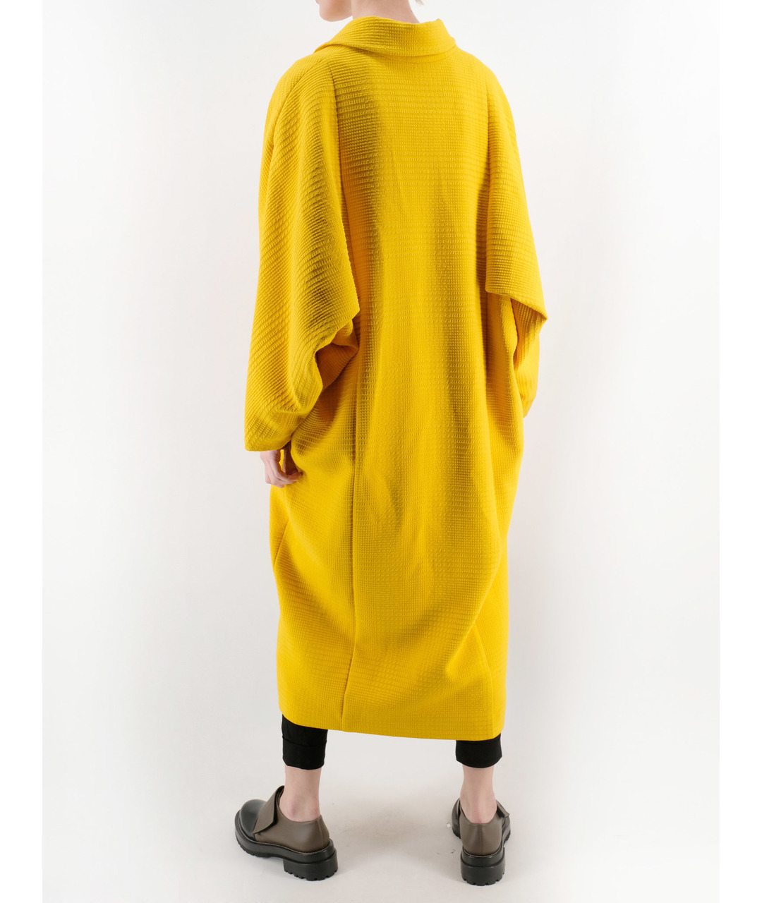 CHAPURIN Желтое полиэстеровое пальто, фото 3