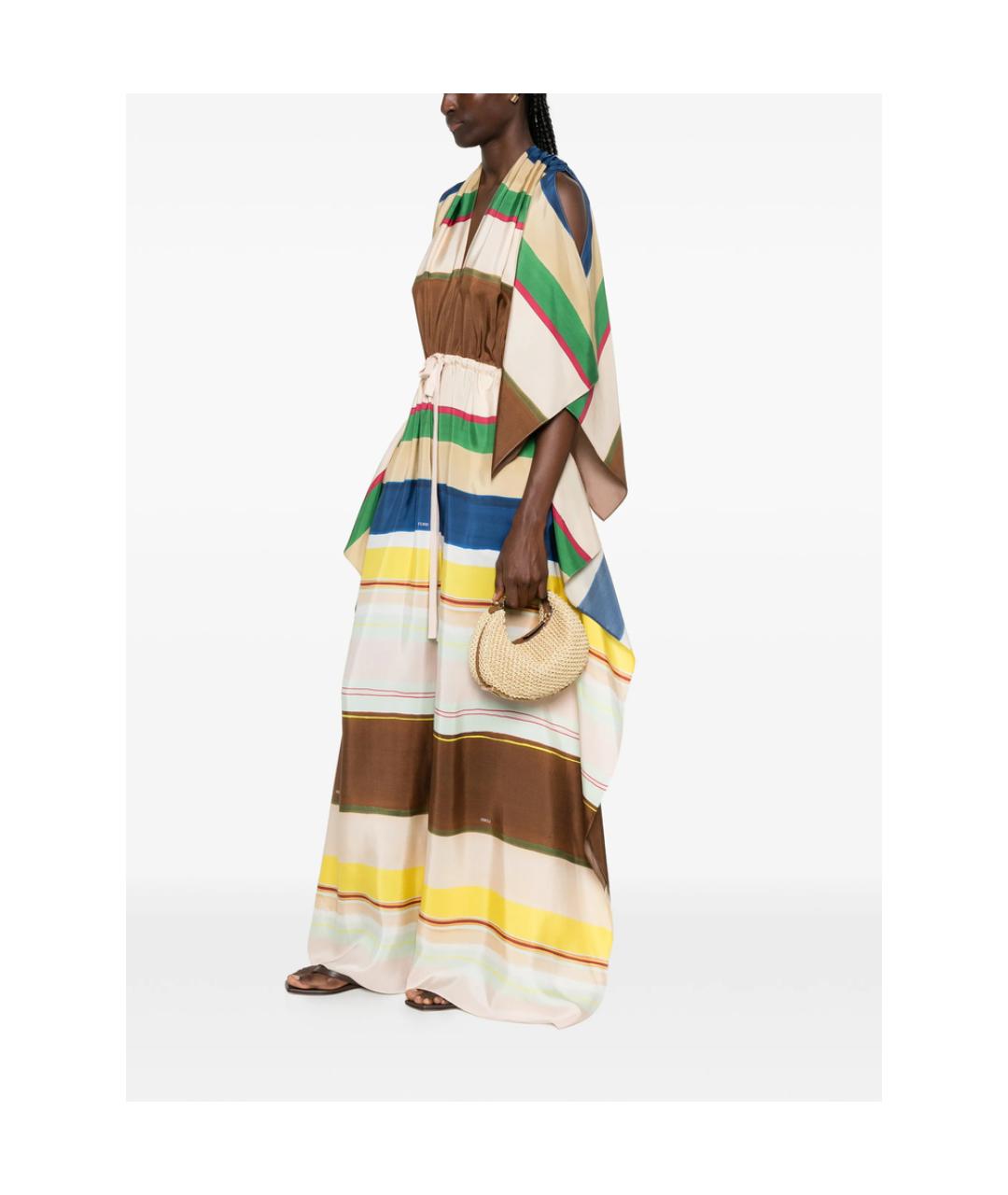 FENDI Мульти шелковый комбинезон, фото 4