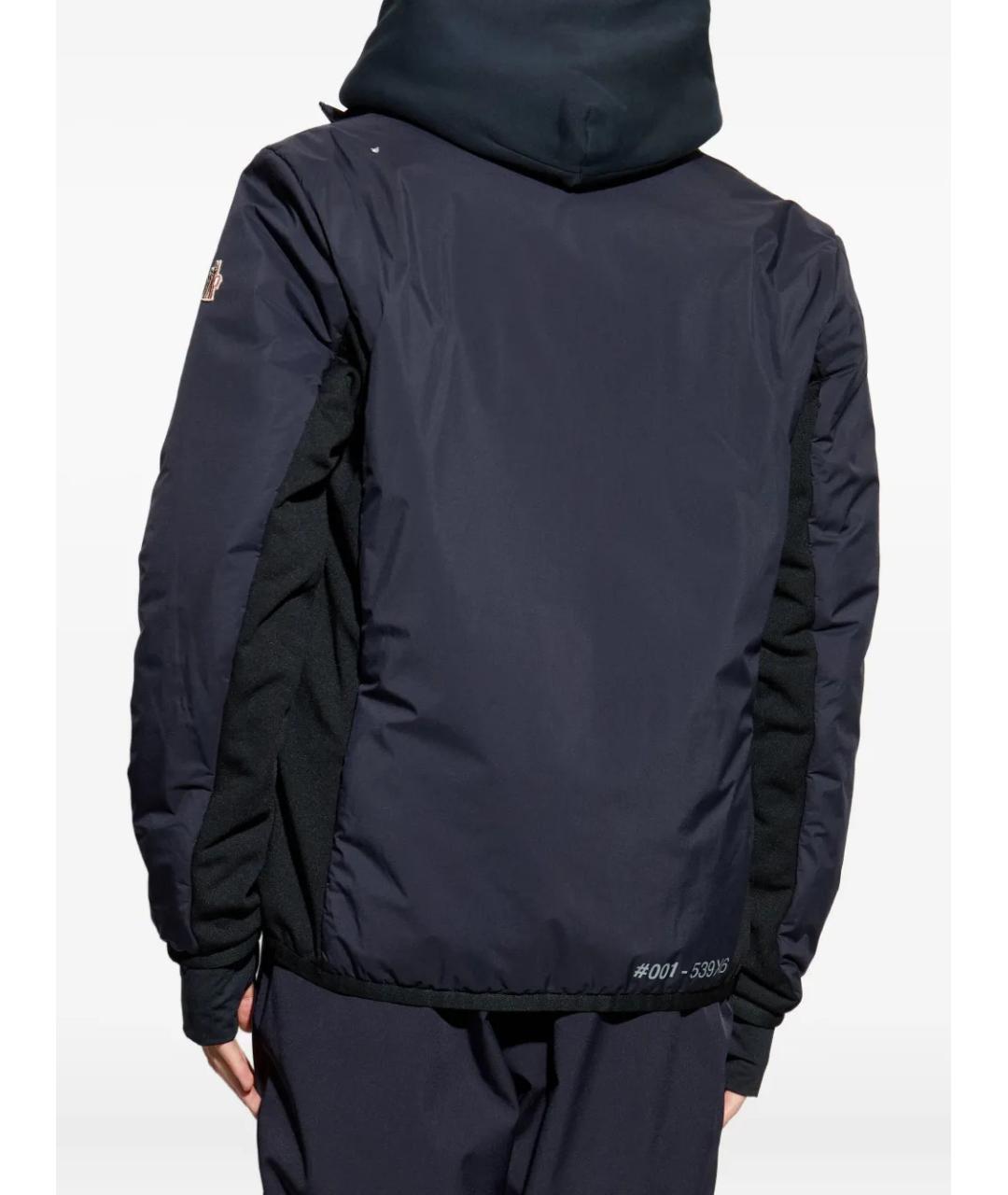 MONCLER Синяя полиамидовая куртка, фото 4