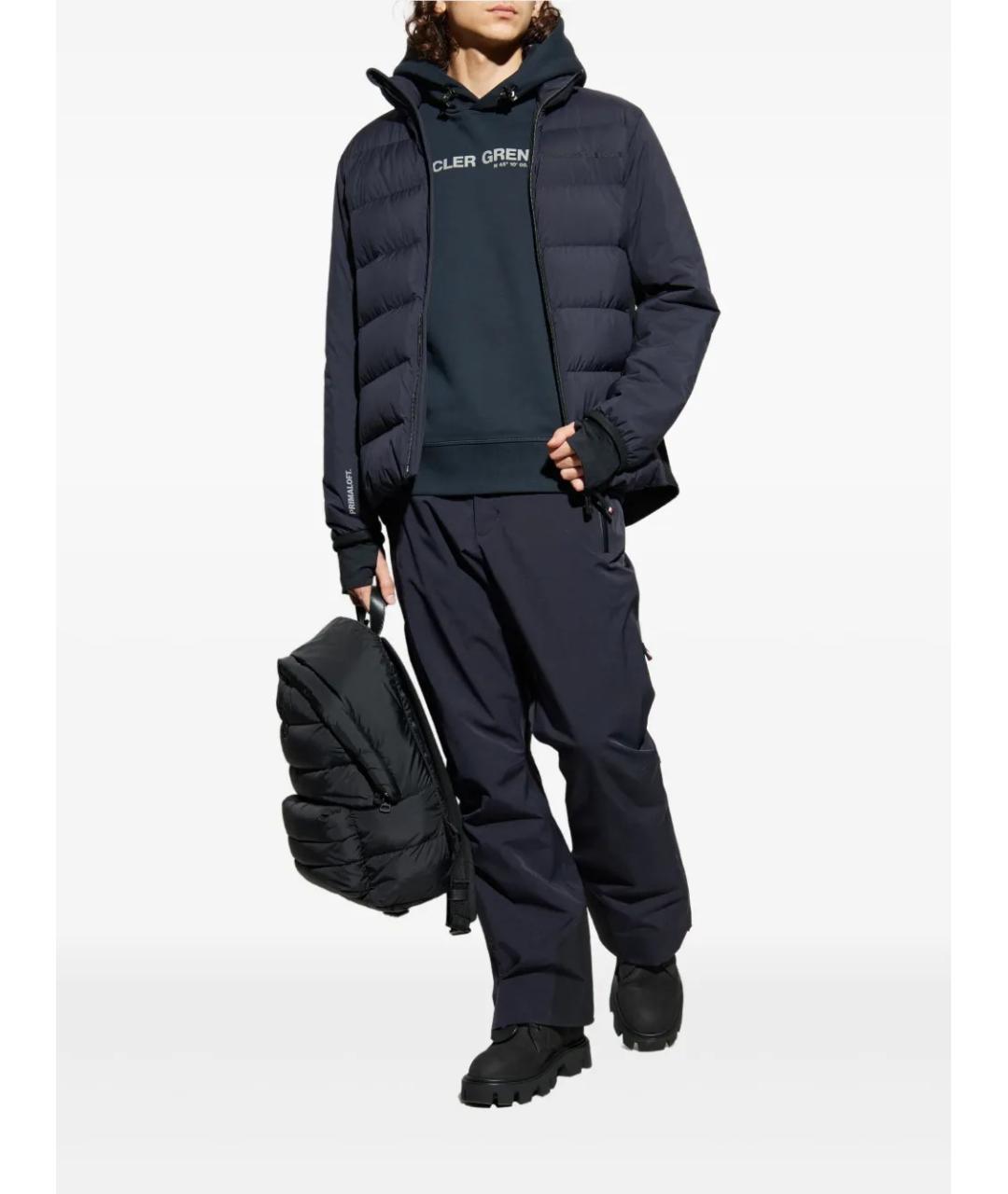 MONCLER Синяя полиамидовая куртка, фото 2