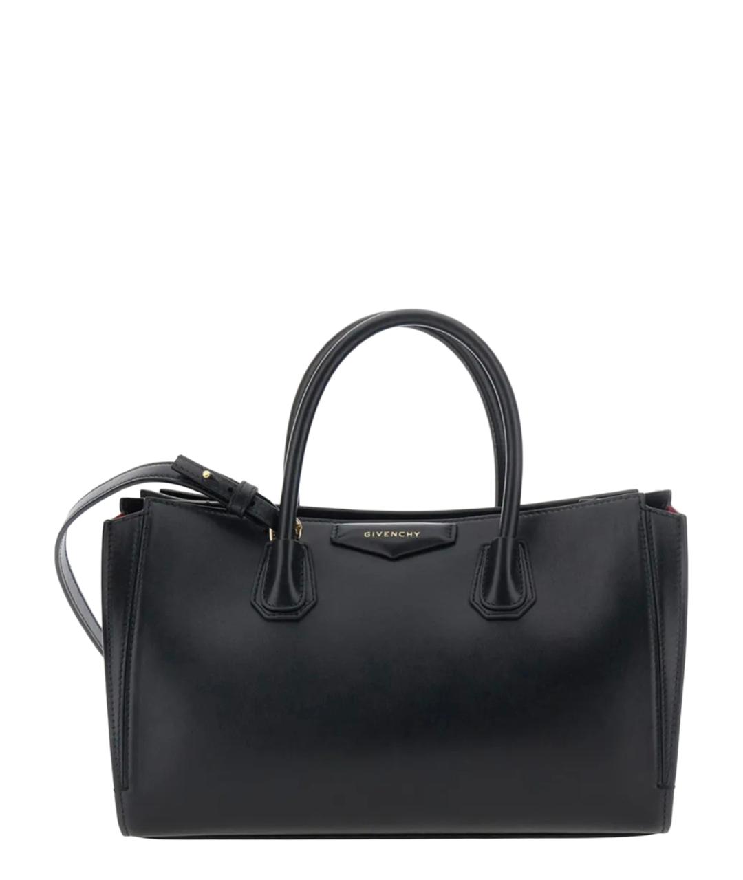 GIVENCHY Черная кожаная сумка тоут, фото 1