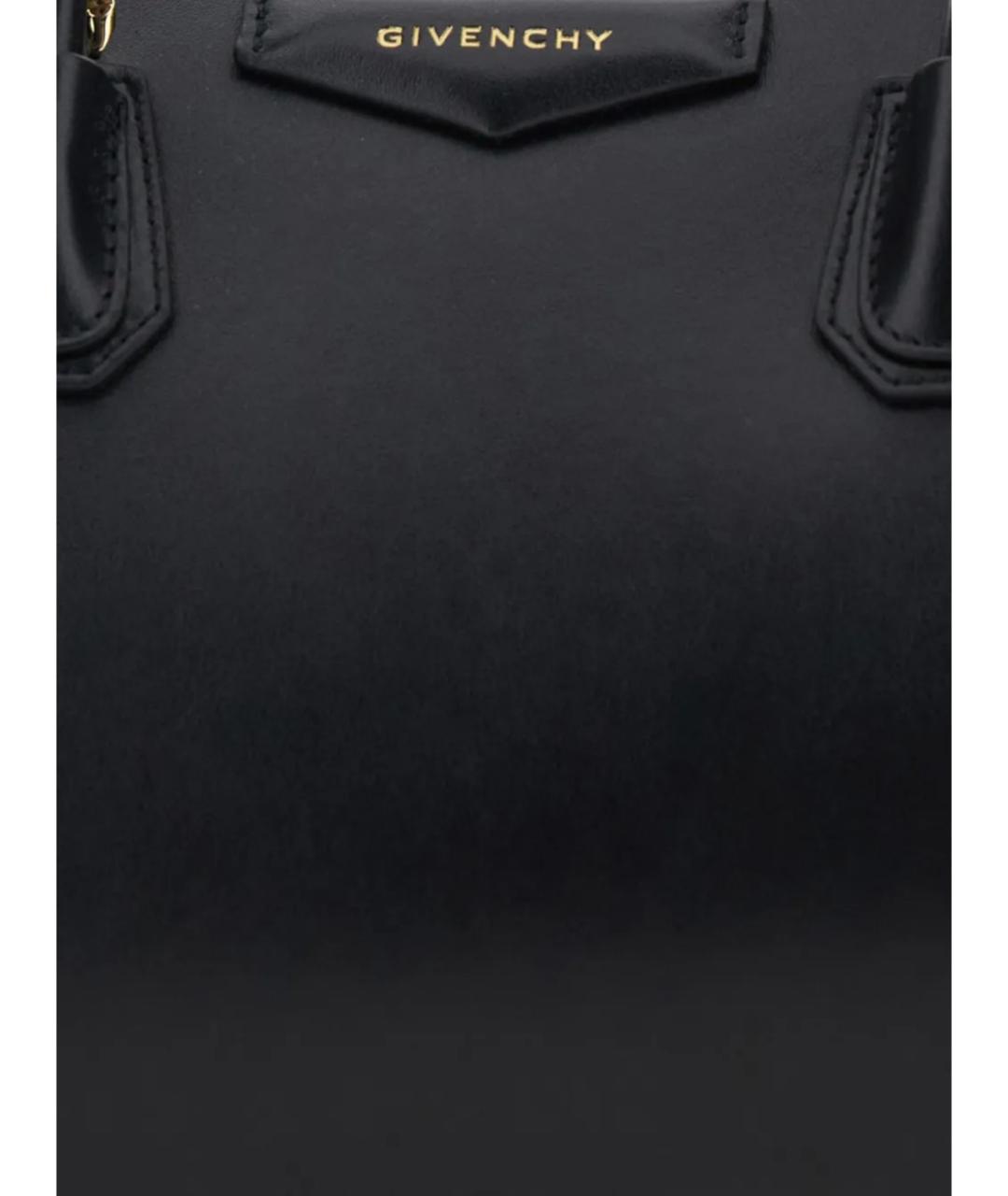 GIVENCHY Черная кожаная сумка тоут, фото 3