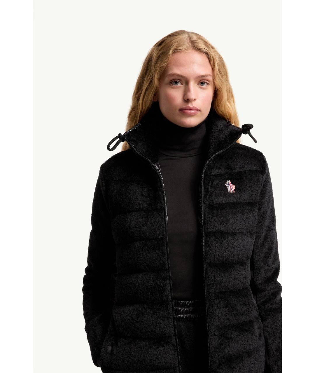 MONCLER Черный полиэстеровый джемпер / свитер, фото 5