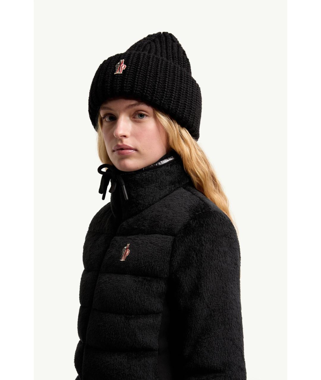 MONCLER Черный полиэстеровый джемпер / свитер, фото 6