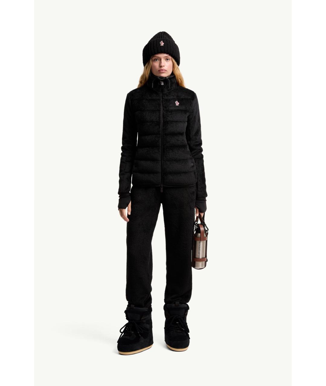MONCLER Черный полиэстеровый джемпер / свитер, фото 2