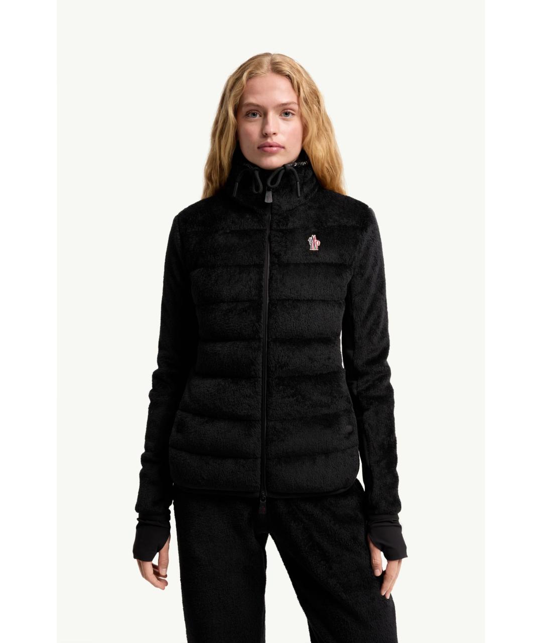 MONCLER Черный полиэстеровый джемпер / свитер, фото 3