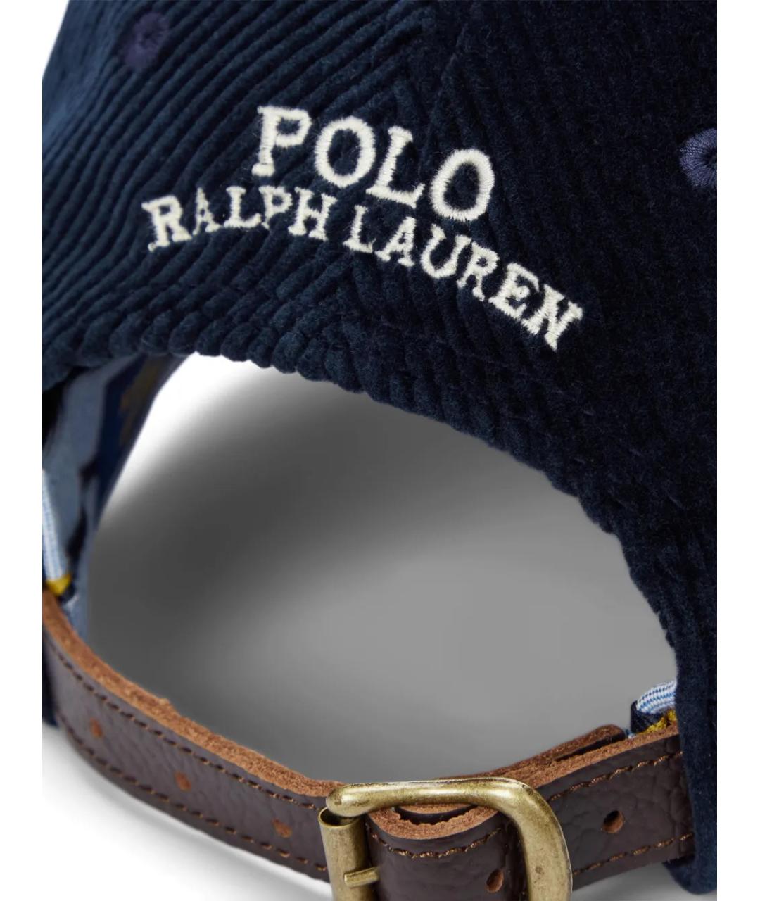 POLO RALPH LAUREN Синяя хлопковая кепка/бейсболка, фото 4