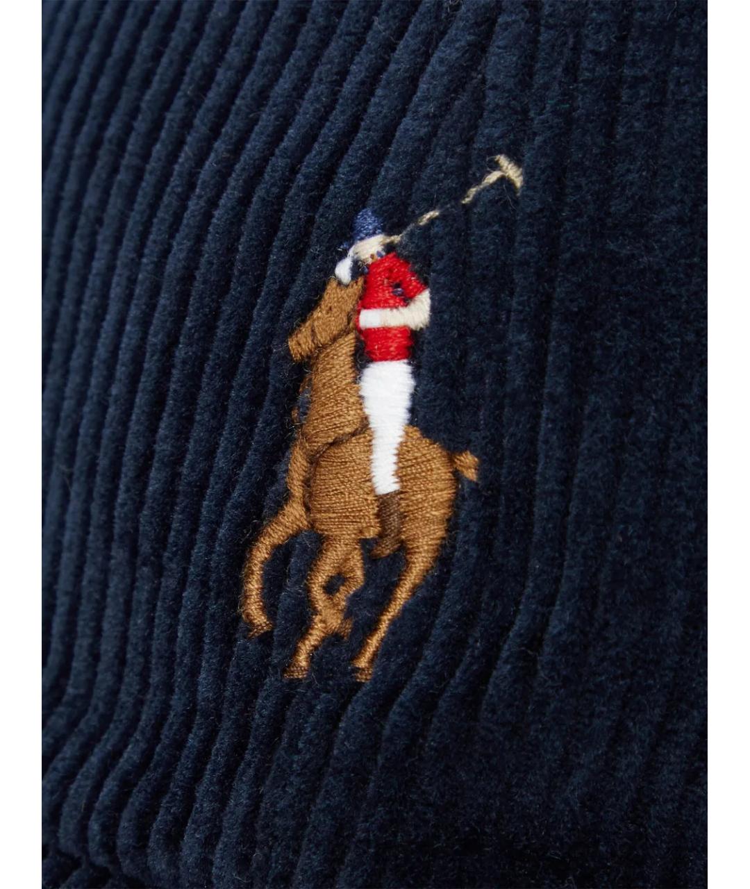 POLO RALPH LAUREN Синяя хлопковая кепка/бейсболка, фото 3