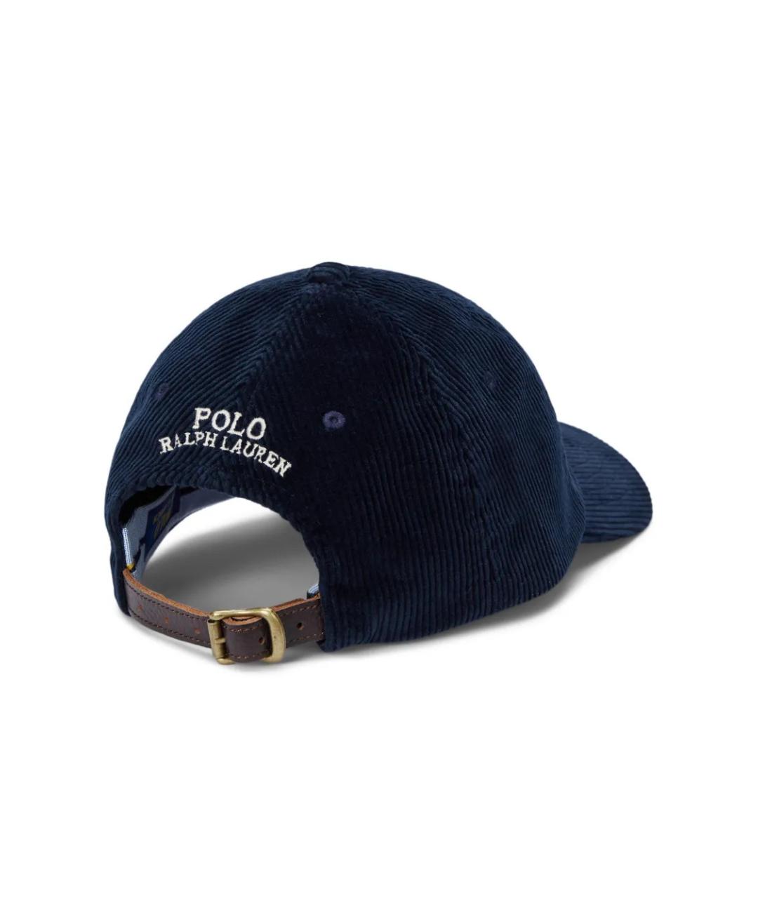 POLO RALPH LAUREN Синяя хлопковая кепка/бейсболка, фото 2