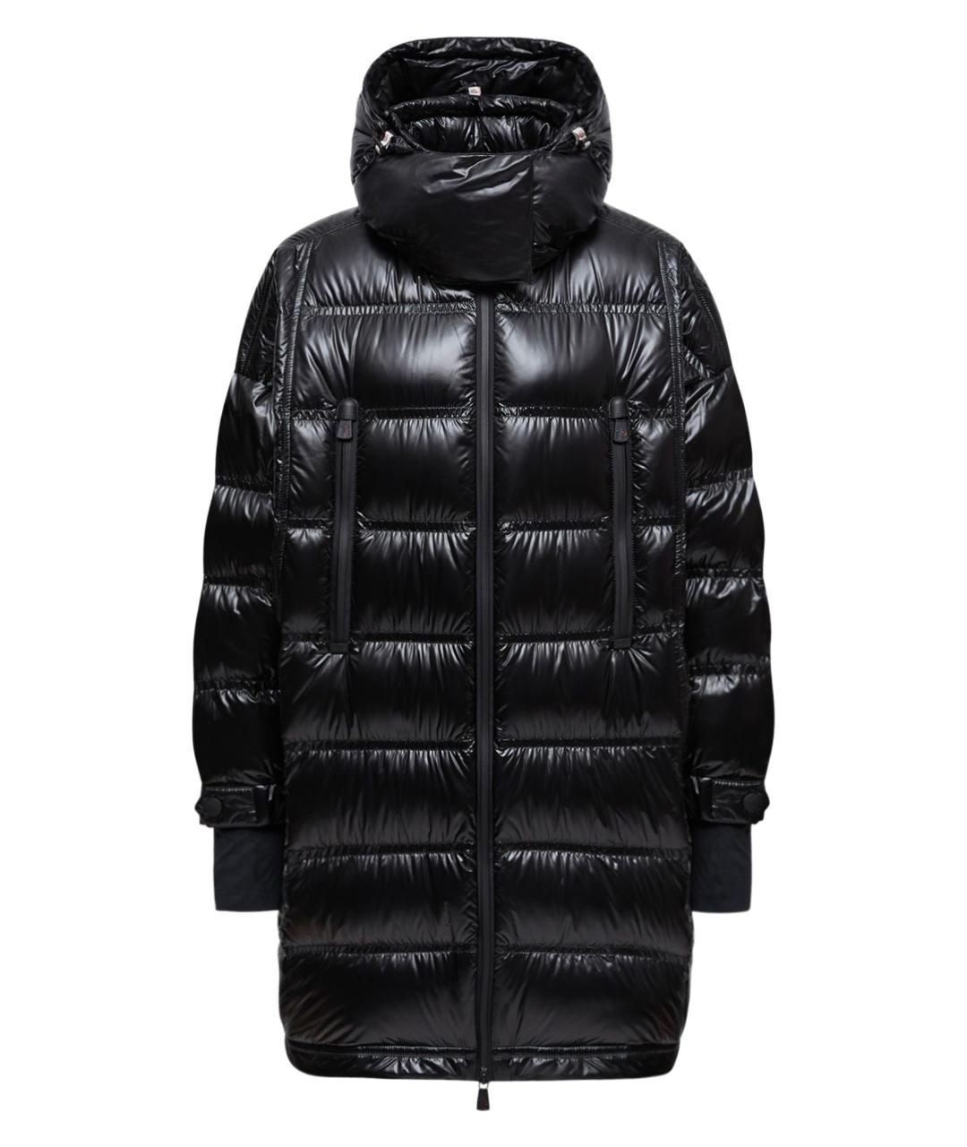 MONCLER Черный полиамидовый пуховик, фото 1