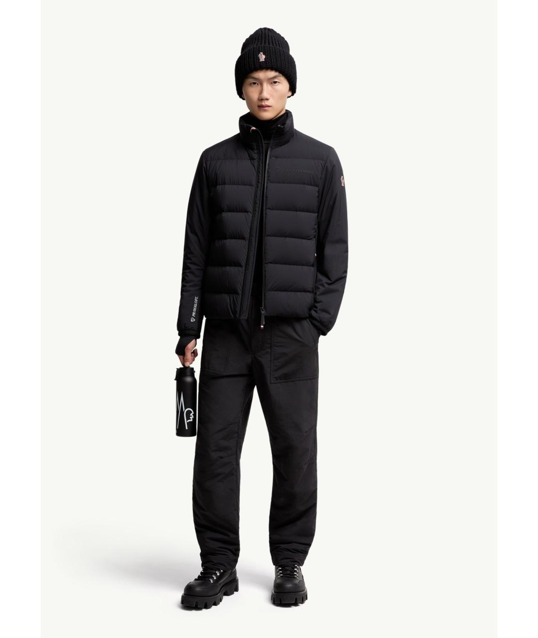 MONCLER Черная полиамидовая куртка, фото 2