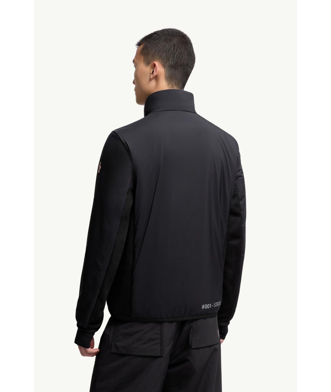 MONCLER Черная полиамидовая куртка, фото 4