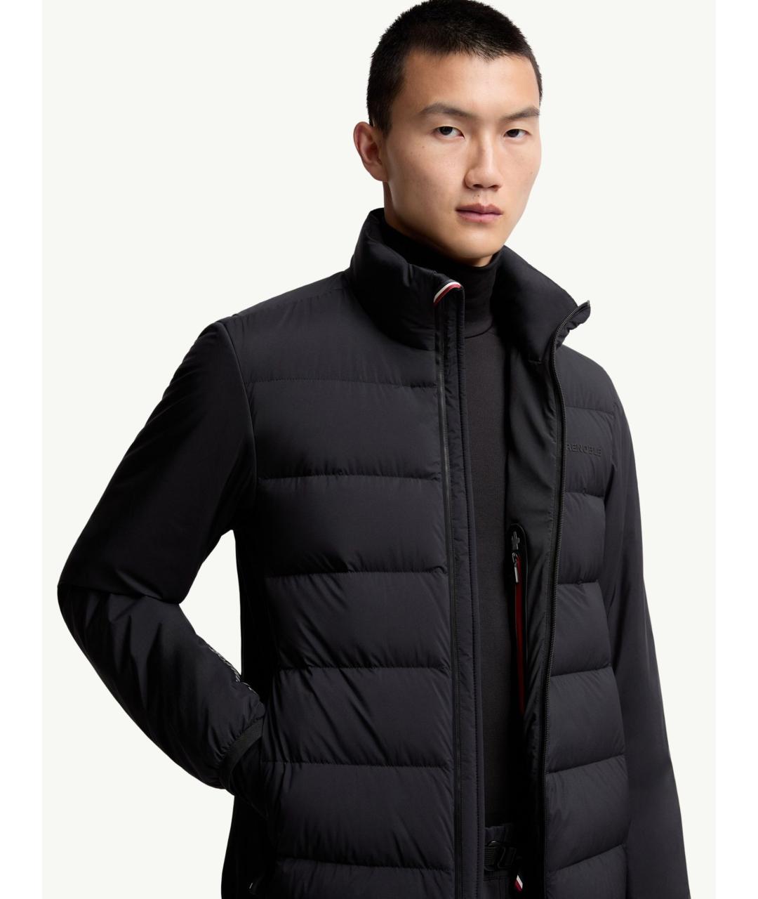 MONCLER Черная полиамидовая куртка, фото 5