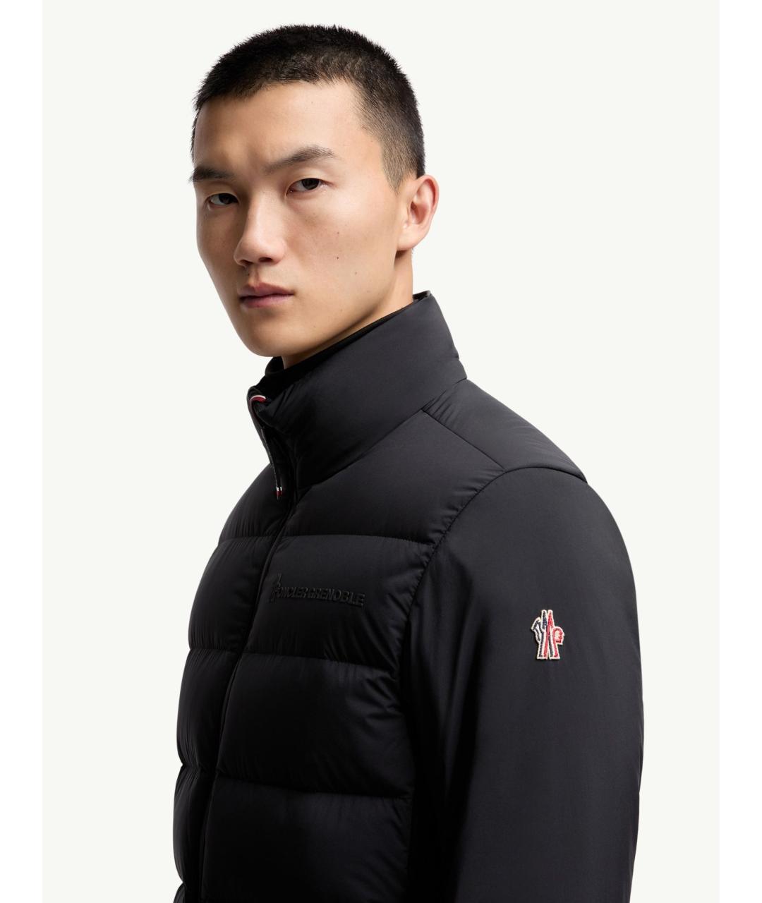 MONCLER Черная полиамидовая куртка, фото 7