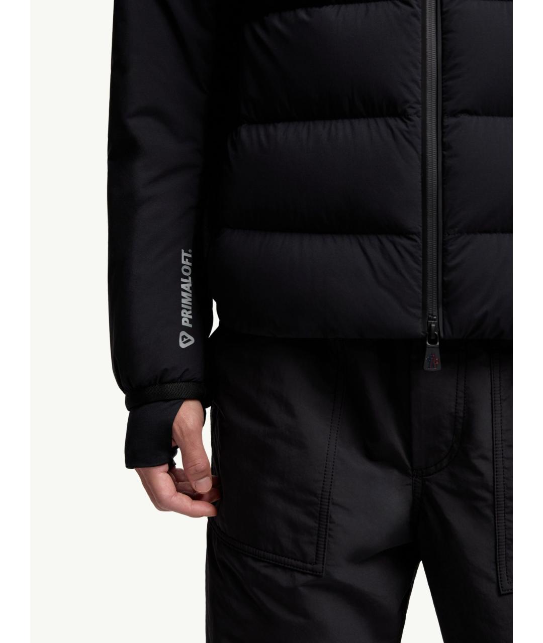 MONCLER Черная полиамидовая куртка, фото 6