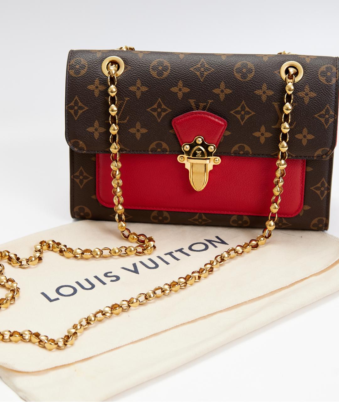 LOUIS VUITTON Коричневая сумка через плечо из канвы, фото 7