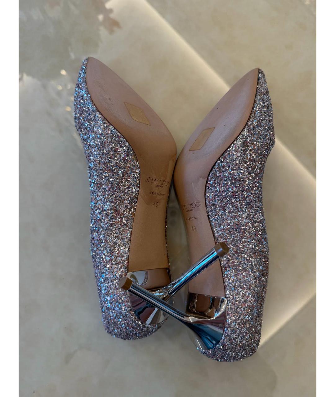 JIMMY CHOO Розовые кожаные туфли, фото 5