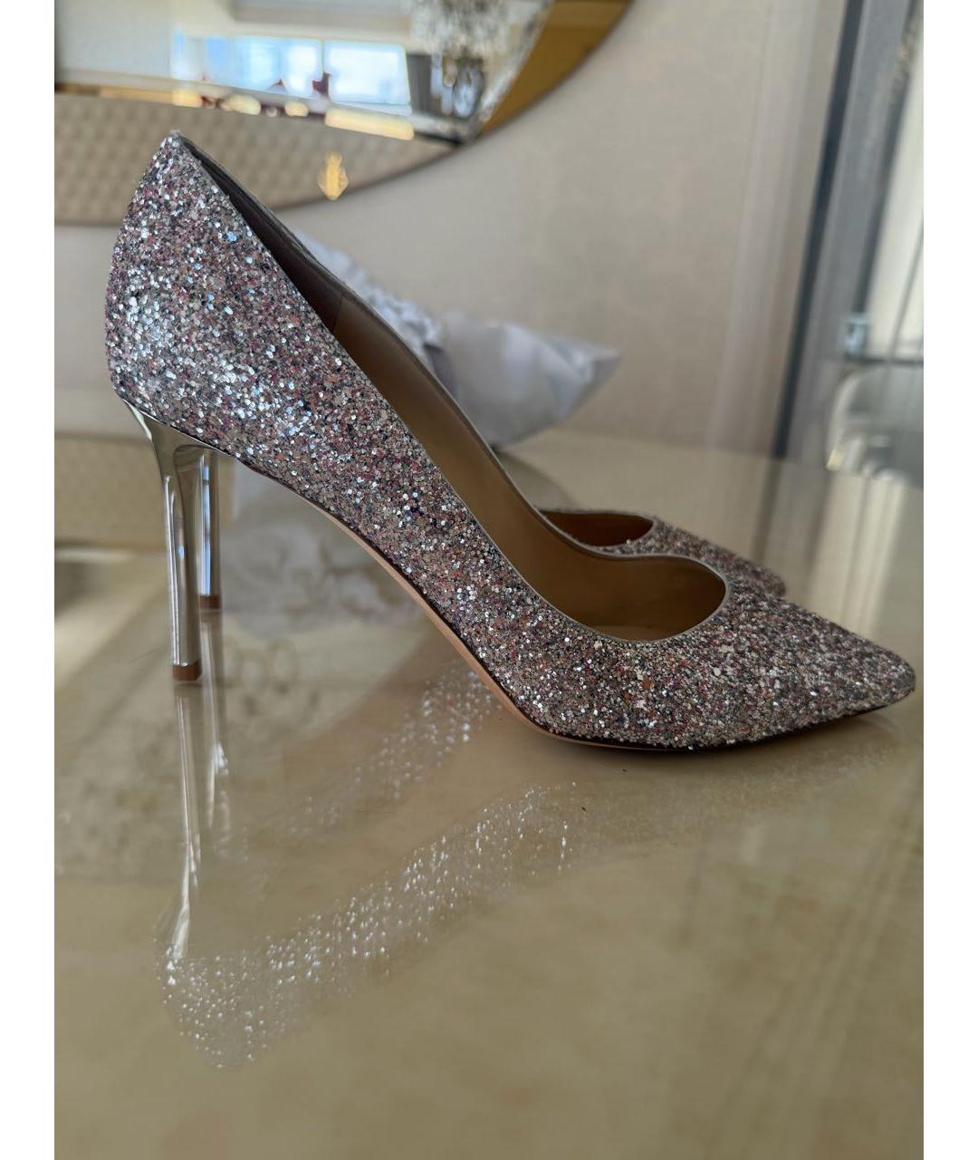 JIMMY CHOO Розовые кожаные туфли, фото 6
