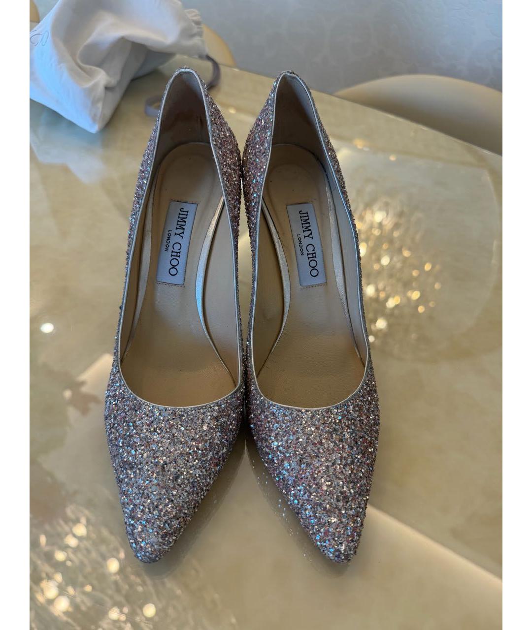JIMMY CHOO Розовые кожаные туфли, фото 2
