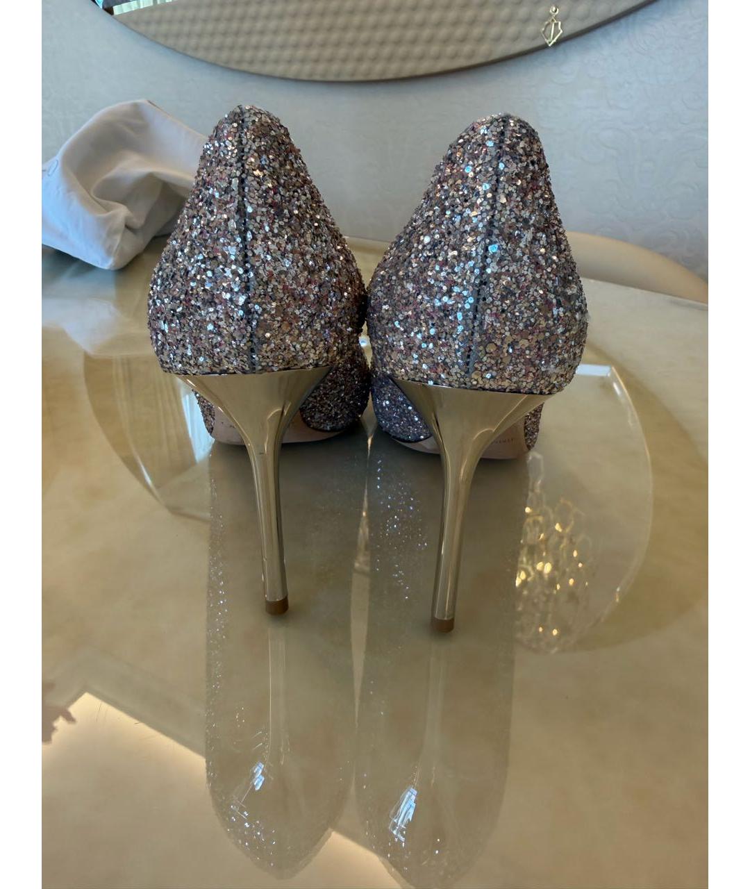 JIMMY CHOO Розовые кожаные туфли, фото 4
