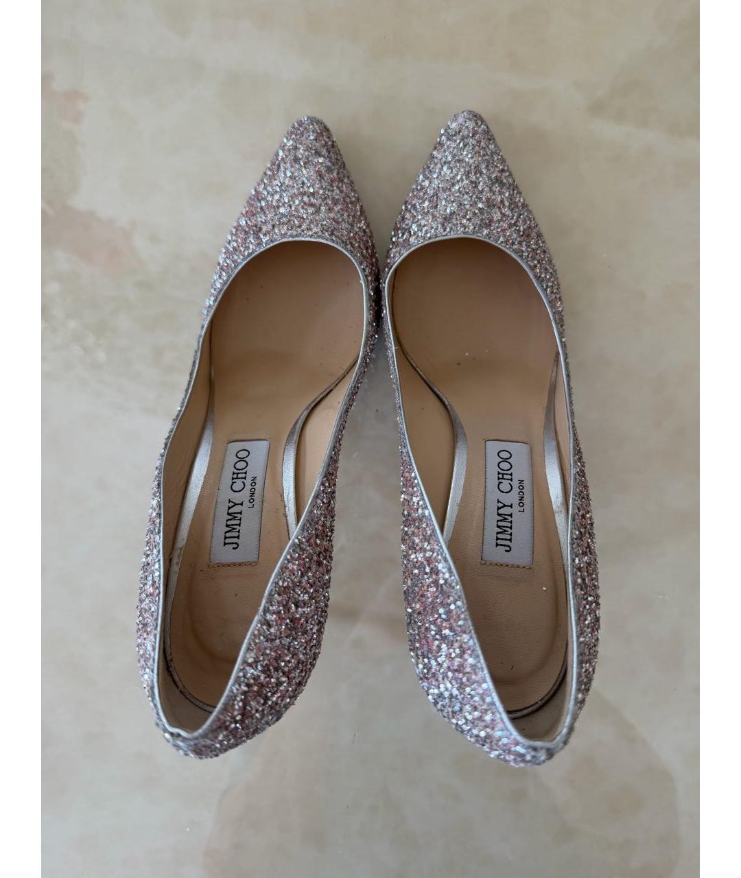 JIMMY CHOO Розовые кожаные туфли, фото 3