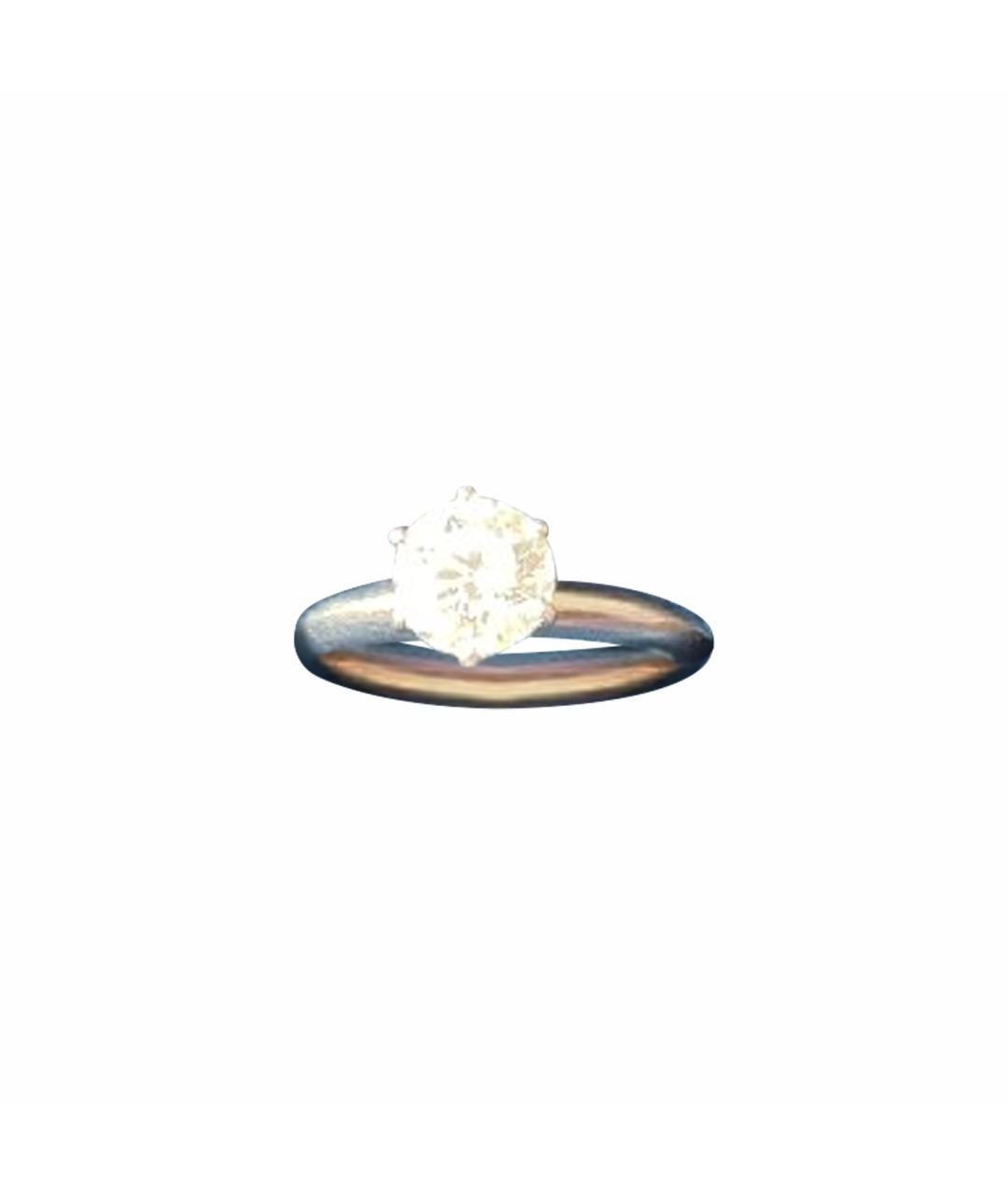 TIFFANY&CO Белое платиновое кольцо, фото 1