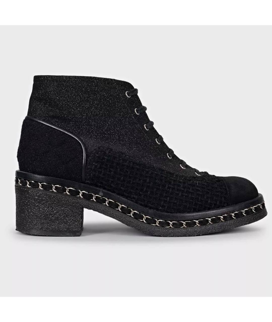 CHANEL Черные ботинки, фото 9