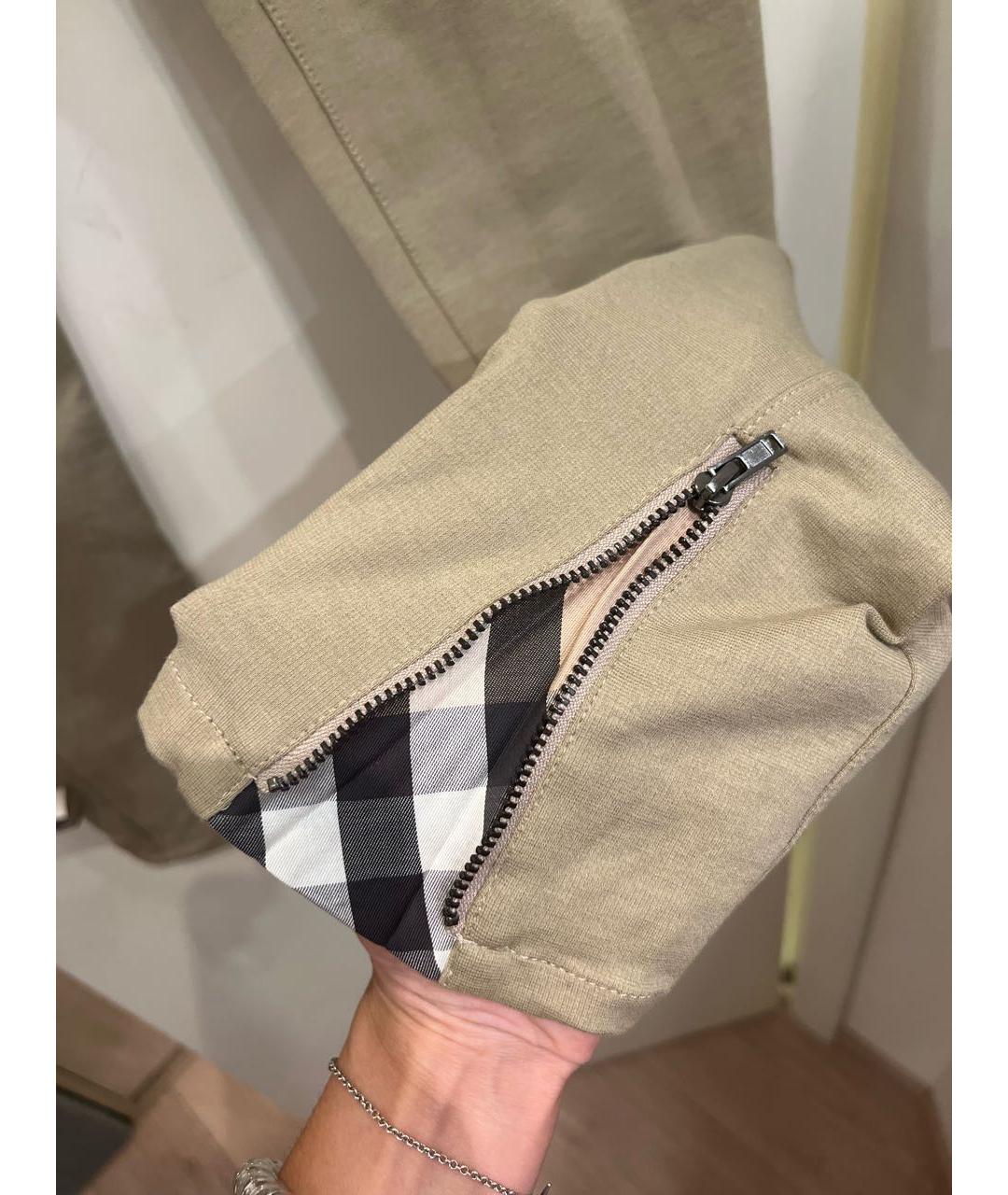 BURBERRY Бежевые брюки и шорты, фото 6