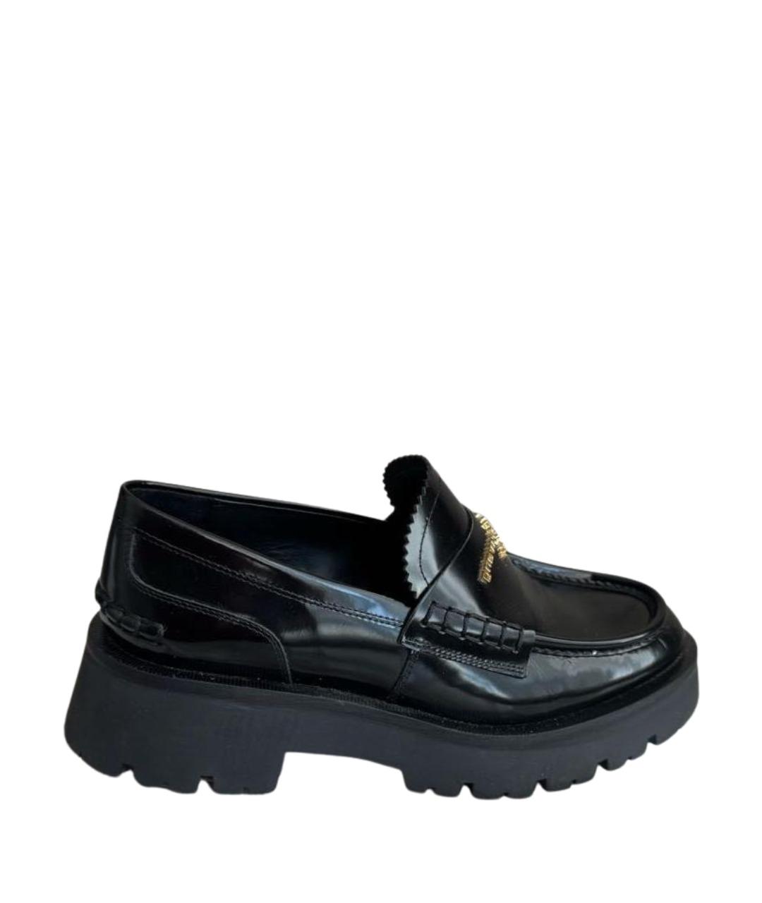 ALEXANDER WANG Черные кожаные лоферы, фото 1