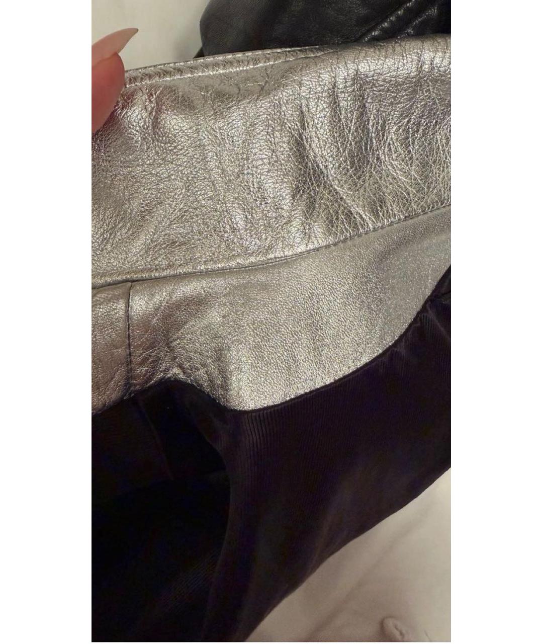 SAINT LAURENT Черная кожаная куртка, фото 7