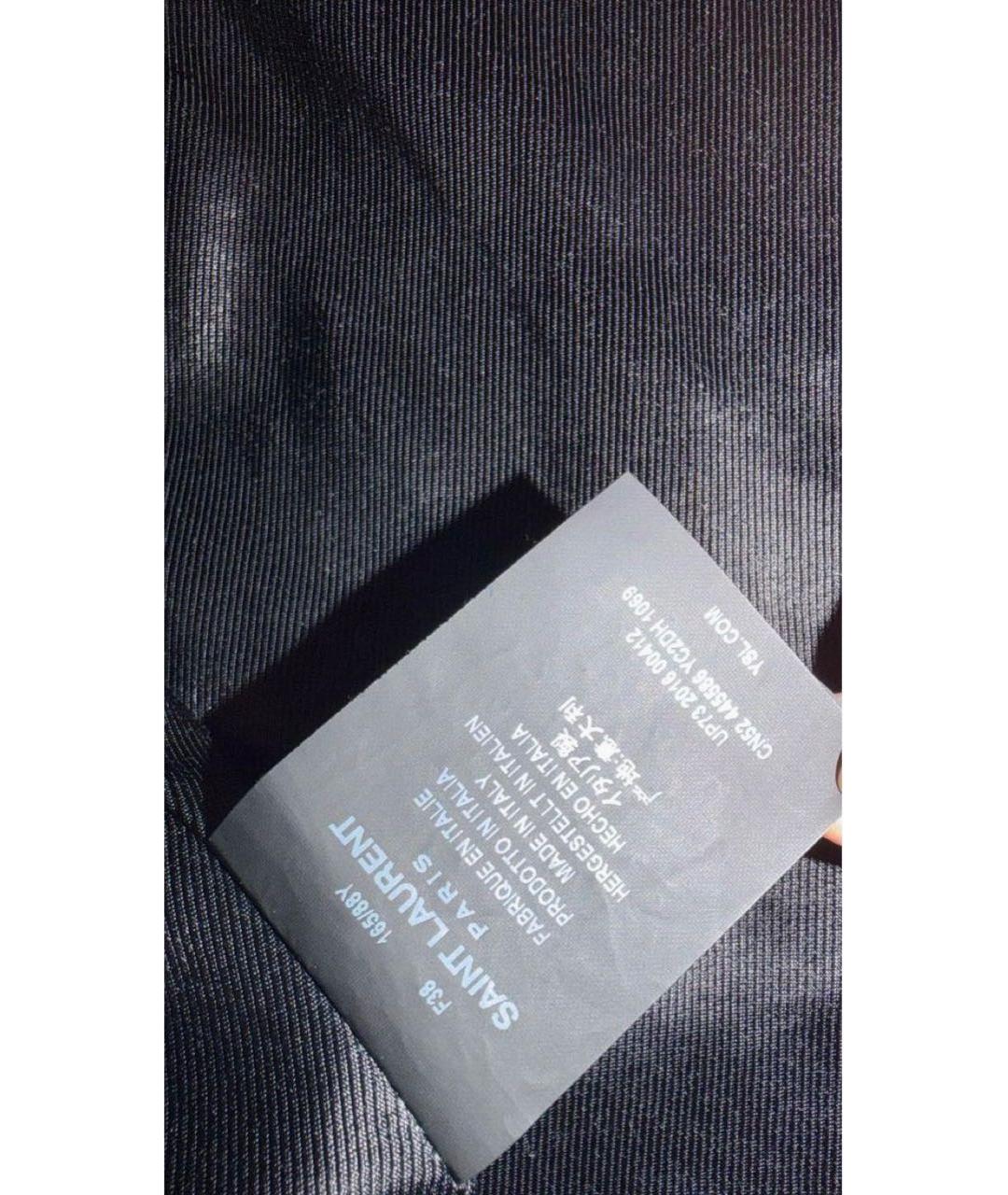 SAINT LAURENT Черная кожаная куртка, фото 6