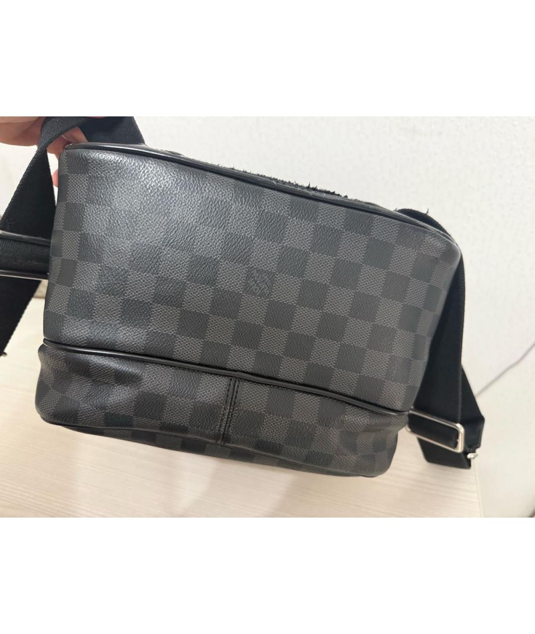 LOUIS VUITTON Серый рюкзак из канвы, фото 7
